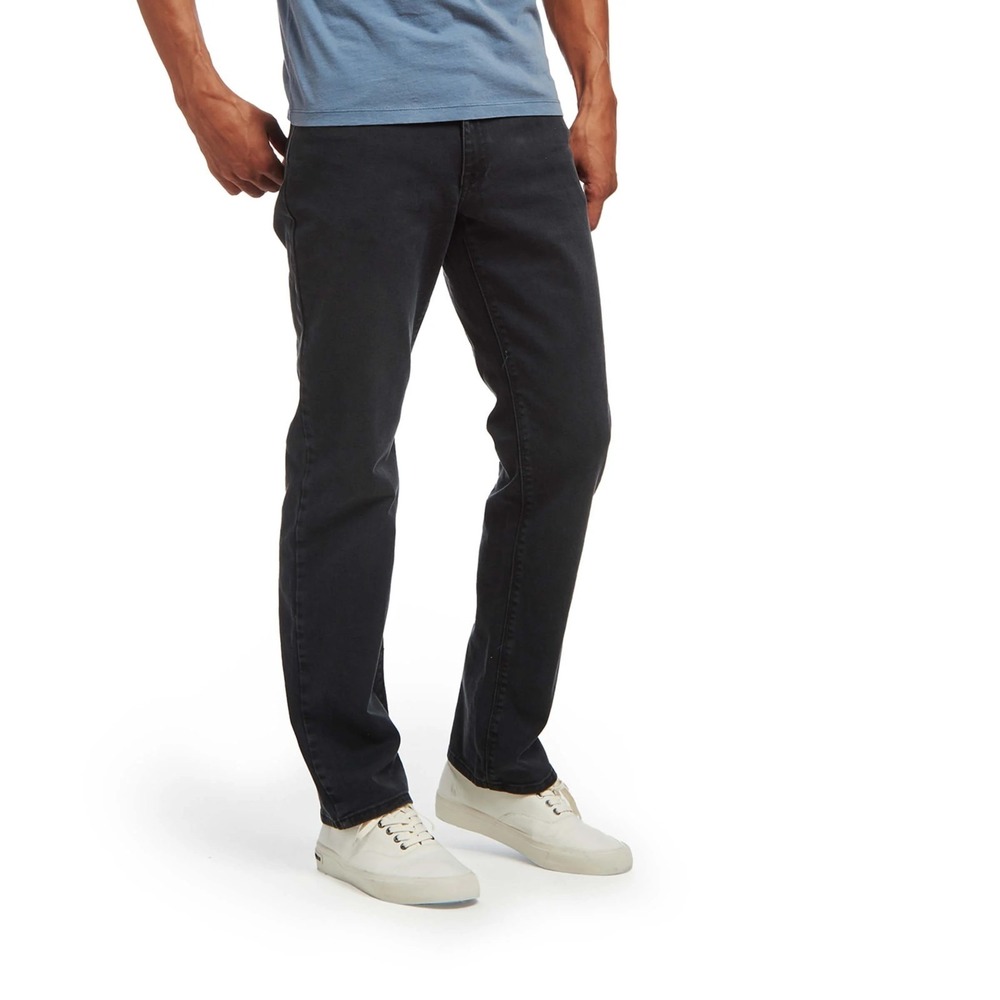 Mott Bow Straight Stone Jeans Black 34x32 Stretch Designer Comfort Preppy Street